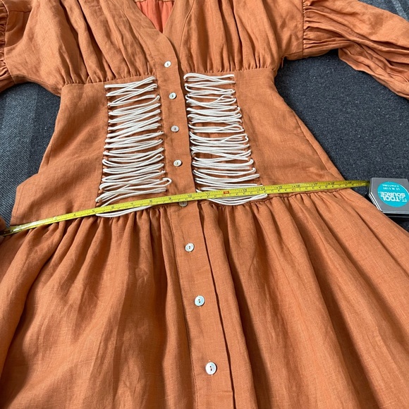 Alemais linen Holly midi dress - Picture 6 of 6